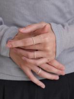 Obla Mini Dewy Ring_Plain Set (2Pcs) Jr001 (D Type) Gold(13)/Gold(13) brown
