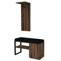 Prieškambario baldų komplektas Kalune Design Lion, vidaus, riešuto sp.