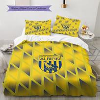 West Brom Rašto Patalynės Antklodės Komplektas Namų Dekoras Dovana (1 * antklodės užvalkalas + 2 * pagalvės užvalkalai be šerdies) 135x200cm