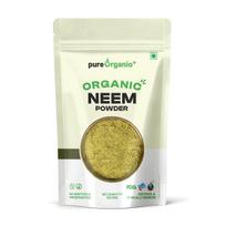 Pure Organio Organic Neem Powder | Azadirachta Indica | Vembu/Veppa Powder India Organic NPOP Certified