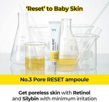 LISHER No.3 Pore Reset Ampoule Shot | Retinol, Silybin, Niacinamide, Adenosine, Saggy Pores, Excess Sebum | Korean Skin Care for Face, 0.25 fl oz white