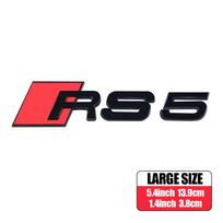 RS3 RS4 RS5 RS6 RS7 RS8 Logo Car ABS Emblem Body Tail Trunk Decoration Sticker Accessories For Audi A1 A2 A3 A4 A5 A6 A7 A8 RS S 1PCS
