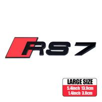 RS3 RS4 RS5 RS6 RS7 RS8 Logo Car ABS Emblem Body Tail Trunk Decoration Sticker Accessories For Audi A1 A2 A3 A4 A5 A6 A7 A8 RS S 1PCS