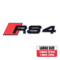RS3 RS4 RS5 RS6 RS7 RS8 Logo Car ABS Emblem Body Tail Trunk Decoration Sticker Accessories For Audi A1 A2 A3 A4 A5 A6 A7 A8 RS S 1PCS