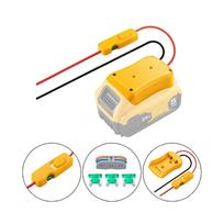 Battery Output Dock Adapter with Serviceable Control Section for 14.4V 12V 18V 20V Battery Workshop Project Use and Garage Task Work Daily