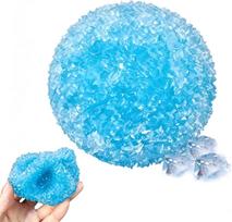 Slushy Spanguolės Formuojamas Streso Nuspaudžiamas Kamuoliukas Neatsitrenkiantis Minkštas Fidget Žaislas ASMR Šlamantis Garsas Anti-Streso Deimpresijos Žaislas blue