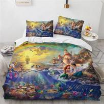 3D Animacinis Filmas Aladinas Antklodės Užvalkalų Rinkinys HD Antklodės Užvalkalas Vaikų Lovos Patalynės Rinkinys Lovatiesės Miegamojo Dekoras Baby 120x150cm beige