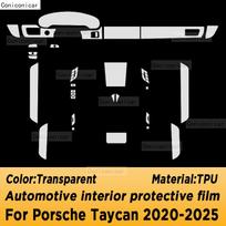 PORSCHE Taycan -2025 Skydelio Navigacijos Ekrano Automobilio Interjero TPU Apsauginė Plėvelė Dangtelis Anti-Scratch Lipdukas RHD gray