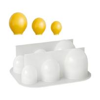6 Cavities Silicone Balloon Molds Professional Silicone Baking Molds For Making Cake Chocolate Fontant and Resin Art 1 white