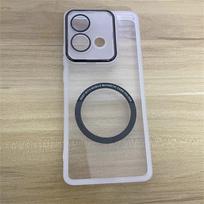For Motorola Moto G85 G54 G34 G24 G14 Case Soft Transparent Magnetic Lens Protective Back Cover For Moto G60 G40 Fusion G32 For Moto G14 balta