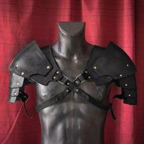 Vintage Viking Knight Shoulder Armor Medieval Nordic Cosplay Pauldrons Stage Costume Props 1 juoda