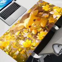 Pelės kilimėlis Pokemon Pikachu Profesionalus eSports žaidėjams Greitas Užrakinamas kraštas Guminis kilimas Žaidimų stalas Pelės kilimėlis Klaviatūros kilimėlis 30x80x0.2cm orange