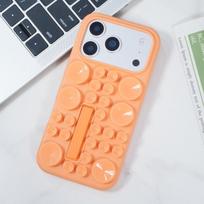 Niche cream suction cup silicone cover for iPhone16Pro max mobile phone case Apple 17 new 15/14 14PRO