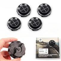 4PCS 56mm 68mm Floating Wheel Center Caps for BMW 50th Anniversary Fit E39 E46 E60 F10 F30 G20 X3 X5 (Auto Hub Accessories) ckhp80 (black,68mm-4pcs) juoda