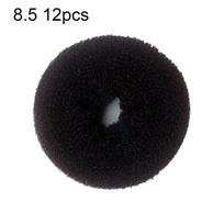 12Pcs Magic Foam Sponge Hair Bun Maker Elastic DIY Quick Hairstyle Tool for Women Girls Party Date Night Out Use 8.5cm 12pcs kava