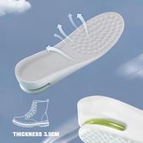 Height Increase Insole for Feet Comfort Plantar Fasciitis Shoes Insoles Men Women Sports Air Shock Absorbing Shoe Pads 1Pair EU43-44 gray
