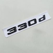 3D ABS Chrome Black Logo 320d 330d Emblem Letter Sticker Car Rear Trunk Badge for BMW E46 E92 E90 E91 F30 GT F34 F31 Accessories white