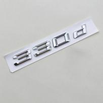 3D ABS Chrome Black Logo 320d 330d Emblem Letter Sticker Car Rear Trunk Badge for BMW E46 E92 E90 E91 F30 GT F34 F31 Accessories