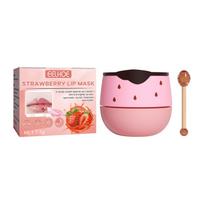 Eelhoe Strawberry Lip Mask Overnight Treatment Moisturizing Exfoliating Fade Lip Lines Honey Collagen Nourishing Lips Care Sleeping Mask white