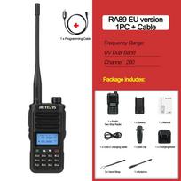Retevis RA89 Walkie Talkie IP68 Usb-C Long Range Walkie Talkies FM VHF Ham Radio for Camping Hunting Emergency Rescue