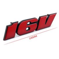 Raudona priekinės grotelių emblema MK2 GOLF 16V automobilio raidžių grotelės Bagažinės MMN2 Emblema 3D lipdukas VW Volkswagen GTI Jetta passat polo raudona