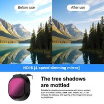 Drono objektyvo filtrų rinkinys, skirtas Neo2, ND filtrų rinkinys, ND8, ND16, ND32, CPL, UV filtras, kameros apsaugos nuo akinimo filtras, dronų priedai A5 gray