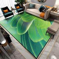 Povo Plunksnų Spaudinio Gražus Kilimas Miegamojo Valgomojo Kilimėlis Svetainės Kilimas Kilimas Plotinis Kilimas Dideli Virtuvės Kilimėliai Grindims 60cm x 90cm green