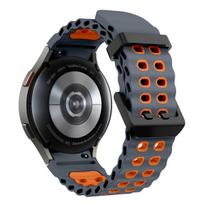 Silikoninis dirželis Samsung Galaxy Watch 7 6 5 44mm 40mm Sportinis kvėpuojantis pakaitinis apyrankės laikrodis 4 6 classic 47mm 46mm 43mm Galaxy 4 5 40mm black
