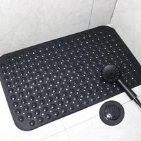 Pagrindinis Neslystantis dušo grindų kilimėlis Vonios kilimėlis Siurbimo puodelis Masažo taško kilimas 40*80cm juoda