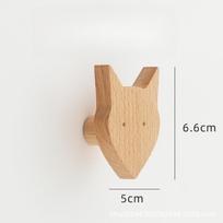Medinė Rankenėlė Be Skylučių Rąsto Spalvos Naktinė Spintelė Animacinis Stalčius Nordic Modernus Vaikų Kambarys Buko Spintos Rankenėlė beige