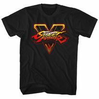 Street Fighter Sfv Logo Black Adult T-Shirt Unisex T-Shirt XL brown