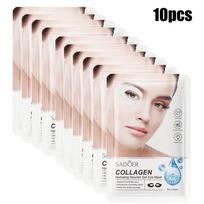SADOER kolageno hidrogelio drėkinamoji paakių kaukė pagerina akių maišelius ir sumažina raukšles bei tamsius ratilus 10pcs white