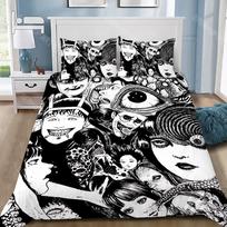 Trileris Manga Antklodės užvalkalas Pagalvės užvalkalas Patalynės komplektas Berniukas Junji Ito Tomie Mergaitės Miegamojo Dekoracija Vaikų Dovana Viengulis Dvigulis Didelis Dydis EU Single 150x200cm