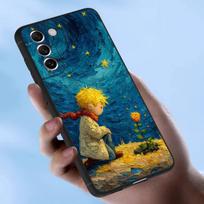 Aliejinės tapybos Mažasis princas dėklas Samsung Galaxy dėklui S25 S23 S22 S21 S30 S20 S10 Ultra Plus FE TPU minkštas dangtelis Samsung S22Plus 5G