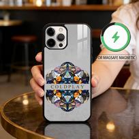 C-Coldplay-AY Phone Case For iPhone17,16,15,14,13,12,11 Plus,Pro Max Magnetic For Magsafe Wireless Charging iPhone15Plus brown