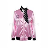 Direct Pink Girl Satin Jacket Stage Costume Halloween Party Costume Spot Day XXXL rožinė