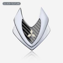 Automobilio Shield Stiliaus Emblemos Logotipas Lipdukai Mitsubishi Outlander ASX Eclipse Pajero Lancer EVO Delica L200 Mirage Triton white