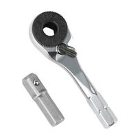 1/4”Ratchet Wrench 6.35mm Screwdriver Hex Torque Wrenches EDC Tool Wrench 1/4 Screwdriver Rod Quick Socket Wrench Hand Tools black