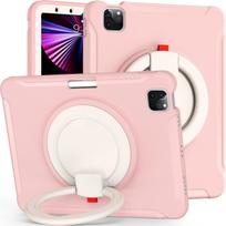 Handle Stand Case for IPad 2026 2025 A16 Air 3 4 5 6 7 8 9 10th 11th Generation Pro 13 11 Mini 10.2 10.9 12.9 Inch Cases Cover ipad mini 6th 7th rožinė