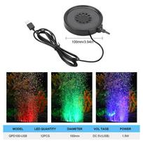 Akvariumo oro akmuo su LED apšvietimu, maitinamas per USB, panardinamas burbuliukų difuzorius gėlavandeniams ir sūriavandeniams akvariumams A2 black