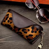 Eyewear Cases Pu Leather Glasses Protective Cover Vintage Glasses Case Vintage Leather Eyeglasses Pouch For Sunglasses Storage leopardo rašto spalva