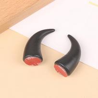 2Pcs Silicone Dirt-Bikes Motorcycle Helmet Devil Horn Cat Ears Decoration Universal Motorbike Bicycle Decoration Helmet Stickers juoda
