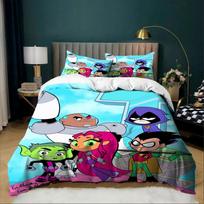 Cartoon 3D Digital printing Teen Titans Go Duvet Cover Set Bedding Set For Kids Adults Single Double Large Sizes Bedroom Decor 155x200cm