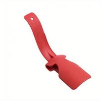 Household Lazy Shoe Wearing Helper 2Pcs Long Plastic Shoe Horn Slip on Shoe Lifting Aid Easy To Use for Elderly Adults Kids All red