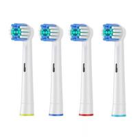 Compatible with Oral B Braun electric toothbrush replacement brush head 4 pcs white