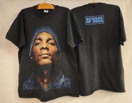 Vintažiniai SNOOP DOGG Įspėjimas apie šunį 1993 reperio vienos siūlės XL marškinėliai PAKARTOTINIS SPAUSDINIMAS M black