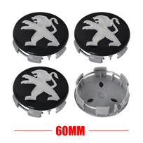 4 vnt. Automobilio ratlankio centriniai dangteliai Automobilio emblema Logotipas Ratlankio dangteliai Apdaila PEUGEOT 107 206 3008 4008 5008 1008 207 208 301 406 4pcs For Peugeot