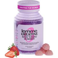 Remy Creatine Monohydrate Gummies Sour Strawberry (60 Gummies) 5g. Creatine for lean muscle, strength recovery, and cognitive health. | 5g