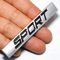 Metalinė Automobilio Dekoracija Raidė Sportas 3D Sunkvežimis Automobilio Emblema Lipdukas B black