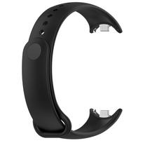 Silikono riešo dirželis, skirtas Xiaomi Mi Band 9/8 NFC Smart Bracelet apyrankei juoda